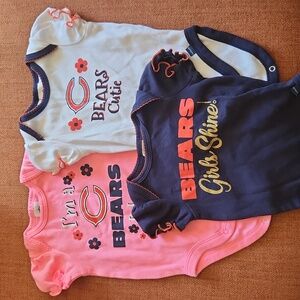 Chicago Bears girls onsies